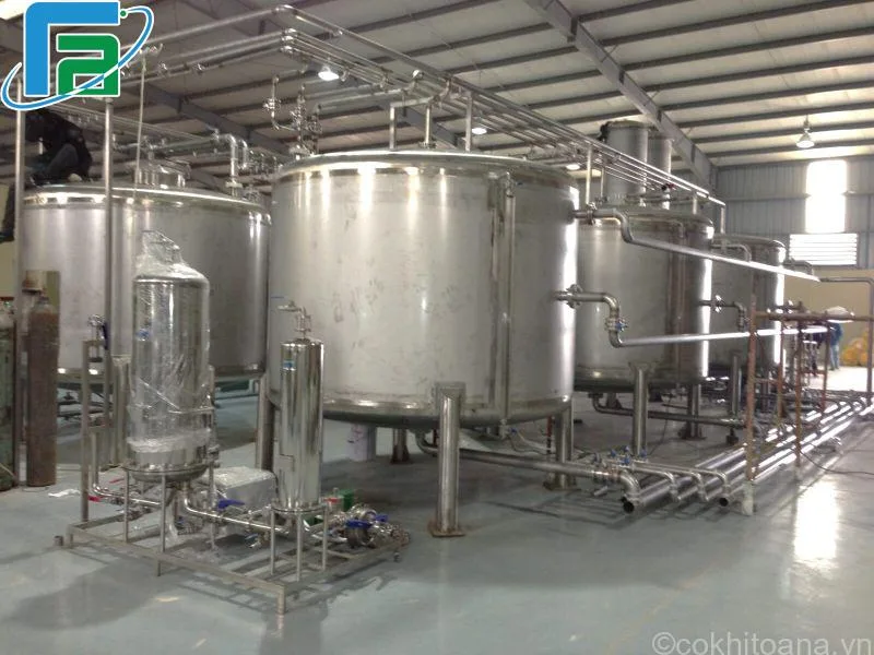 Bồn chứa công nghiệp inox nấu bia thủ công, đạt chuẩn TCVN.