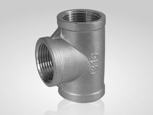 Tê ren trong công nghiệp SCH10 Inox304