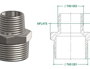 KÉP GIẢM REN NGOÀI CÔNG NGHIỆP SCH10 INOX304