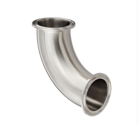 Cút 90° mặt Clamp vi sinh Inox304