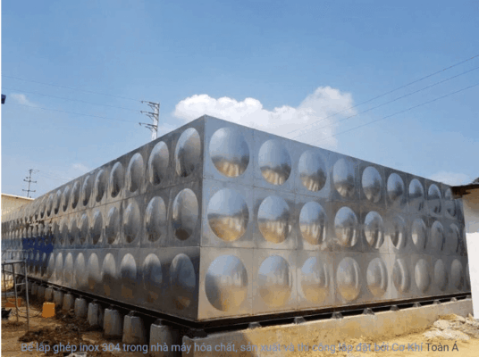 Bể lắp ghép inox ngầm 15m³ 
