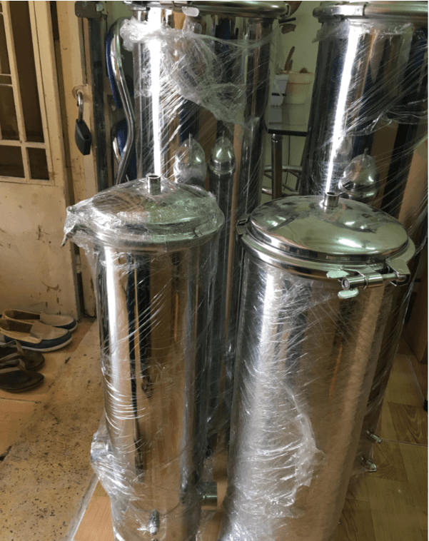 PHIN LỌC NƯỚC INOX CHỨA 5 LÕI 20 INCH