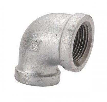 cút 90° ren trong thép mạ kẽm