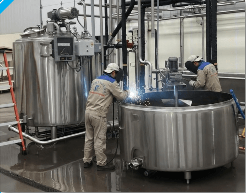 BỒN KHUẤY KHÔNG GIA NHIỆT 0.1 – 50M3