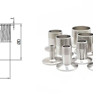 ĐẦU REN NGOÀI MẶT CLAMP VI SINH INOX316 4 kich thuoc khop noi ren vi sinh inox 304 2