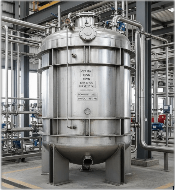 BỒN CHỨA NGÀNH HÓA CHẤT 0.5 - 100M3 5 Bồn chứa ngành hóa chất 0.5 - 100m3