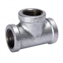 Tê ren trong thép mạ kẽm