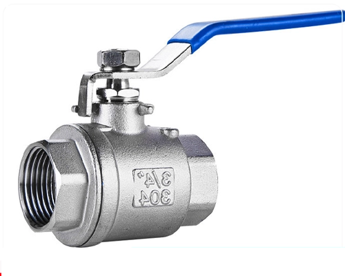 Van bi 2 mảnh tay gạt nối ren inox304