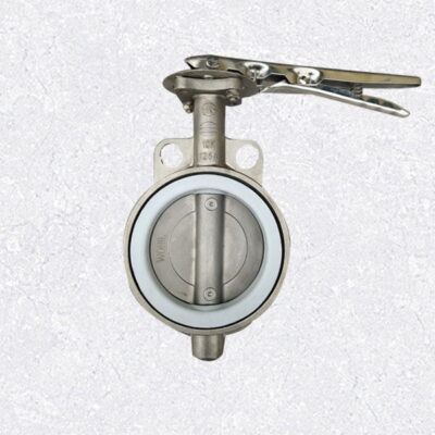 Van bướm tay gạt nối Wafer thân gang và cánh inox304