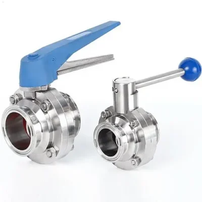 Van bướm tay kẹp mặt clamp vi sinh inox304