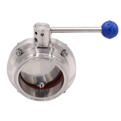 Van bướm tay rút mặt clamp vi sinh inox304