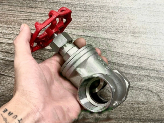 Van cổng tay quay nối ren inox304